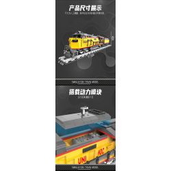 DK 80019 ĐẦU MÁY DIESEL AC6000CW bộ đồ chơi xếp lắp ráp ghép mô hình City Thành Phố 1162 khối