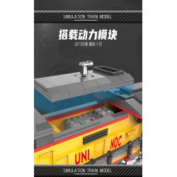 DK 80019 ĐẦU MÁY DIESEL AC6000CW bộ đồ chơi xếp lắp ráp ghép mô hình City Thành Phố 1162 khối