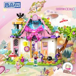 ZHEGAO 921013 BÍ MẬT ĐÁ QUÝ NGÔI NHÀ CỦA CÁC VÌ SAO bộ đồ chơi xếp lắp ráp ghép mô hình Girl Con Gái 415 khối