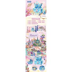 ZHEGAO 921017 BÍ MẬT ĐÁ QUÝ LÂU ĐÀI VƯƠNG MIỆN KIM CƯƠNG BĂNG bộ đồ chơi xếp lắp ráp ghép mô hình Girl Con Gái 408 khối