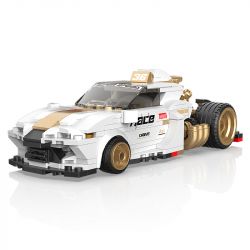 BRICKCOOL KC019 SỬA ĐỔI SIÊU XE CƠN LỐC TRẮNG tỷ lệ 1:24 bộ đồ chơi xếp lắp ráp ghép mô hình Racers Đua Tốc Độ 389 khối