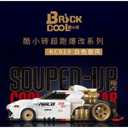 BRICKCOOL KC019 SỬA ĐỔI SIÊU XE CƠN LỐC TRẮNG tỷ lệ 1:24 bộ đồ chơi xếp lắp ráp ghép mô hình Racers Đua Tốc Độ 389 khối