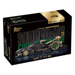 BRICKCOOL KC020 SIÊU XE BIẾN HÌNH BÙNG NỔ FENGCHI XANH ĐẬM tỷ lệ 1:24 bộ đồ chơi xếp lắp ráp ghép mô hình Racers Đua Tốc Độ 331 khối