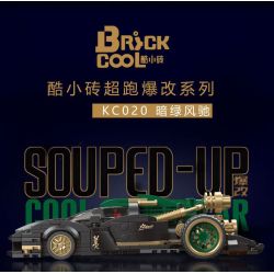 BRICKCOOL KC020 SIÊU XE BIẾN HÌNH BÙNG NỔ FENGCHI XANH ĐẬM tỷ lệ 1:24 bộ đồ chơi xếp lắp ráp ghép mô hình Racers Đua Tốc Độ 331 khối