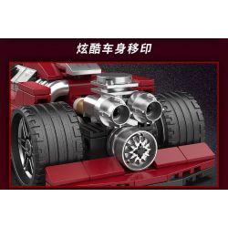 BRICKCOOL KC021 SỬA ĐỔI SIÊU XE BÓNG ĐỎ tỷ lệ 1:24 bộ đồ chơi xếp lắp ráp ghép mô hình Racers Đua Tốc Độ 311 khối