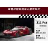 BRICKCOOL KC021 SỬA ĐỔI SIÊU XE BÓNG ĐỎ tỷ lệ 1:24 bộ đồ chơi xếp lắp ráp ghép mô hình Racers Đua Tốc Độ 311 khối