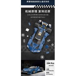 BRICKCOOL KC022 SỬA ĐỔI SIÊU XE SỨC MẠNH XANH tỷ lệ 1:24 bộ đồ chơi xếp lắp ráp ghép mô hình Racers Đua Tốc Độ 294 khối