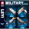 LE YI 69018 SÚNG 4 LOẠI BẮN PHÁO SÁNG NỎ CHIẾN THUẬT TYPE 92 bộ đồ chơi xếp lắp ráp ghép mô hình Military Army Quân Sự Bộ Đội 833 khối