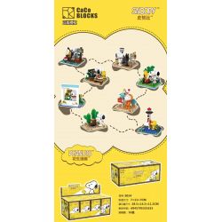 CACO S024 SNOOPY 8 PHONG CÁCH bộ đồ chơi xếp lắp ráp ghép mô hình Movie & Game PEANUTS SNOOPY Phim Và Trò Chơi 838 khối