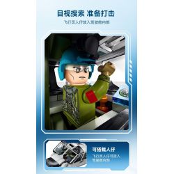 SEMBO 202246 VINH QUANG CỦA NƯỚC MẠNH TRỰC THĂNG HOẠT ĐỘNG TRÊN TÀU SÂN BAY Z-9 bộ đồ chơi xếp lắp ráp ghép mô hình Military Army Quân Sự Bộ Đội 449 khối