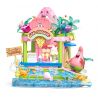 SEMBO 612220 SPONGEBOB SQUAREPANTS CẢNH ĐƯỜNG PHỐ ĐẦY MÀU SẮC NGÔI NHÀ TRÁNG MIỆNG TRÊN ĐẢO bộ đồ chơi xếp lắp ráp ghép mô hình Movie & Game SPONGEBOB SWEET SUMMER Phim Và Trò Chơi 509 khối