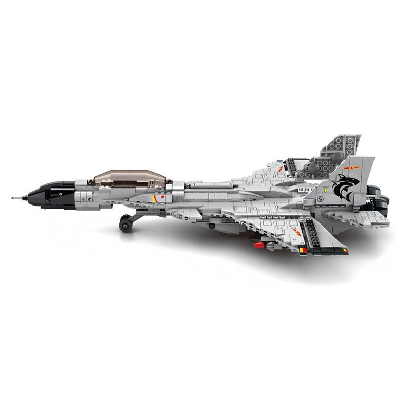 LE YI 82006 MÁY BAY CHIẾN ĐẤU J-15 bộ đồ chơi xếp lắp ráp ghép mô hình Military Army J-15 FIGHTER AIRCRAFT Quân Sự Bộ Đội 1252 khối