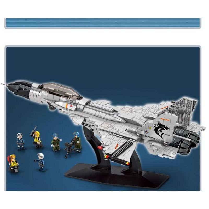 LE YI 82006 MÁY BAY CHIẾN ĐẤU J-15 bộ đồ chơi xếp lắp ráp ghép mô hình Military Army J-15 FIGHTER AIRCRAFT Quân Sự Bộ Đội 1252 khối