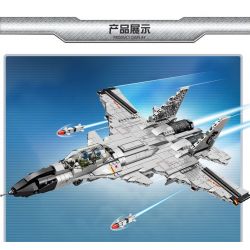 LE YI 82006 MÁY BAY CHIẾN ĐẤU J-15 bộ đồ chơi xếp lắp ráp ghép mô hình Military Army J-15 FIGHTER AIRCRAFT Quân Sự Bộ Đội 1252 khối