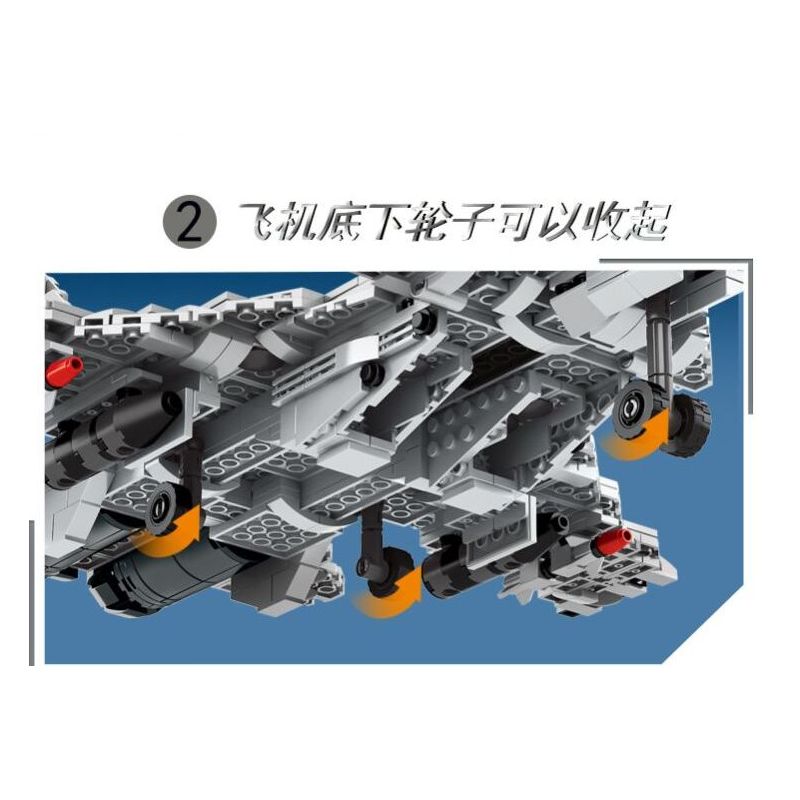 LE YI 82006 MÁY BAY CHIẾN ĐẤU J-15 bộ đồ chơi xếp lắp ráp ghép mô hình Military Army J-15 FIGHTER AIRCRAFT Quân Sự Bộ Đội 1252 khối