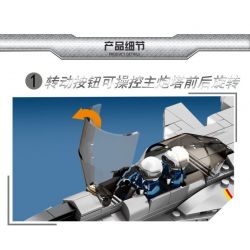 LE YI 82006 MÁY BAY CHIẾN ĐẤU J-15 bộ đồ chơi xếp lắp ráp ghép mô hình Military Army J-15 FIGHTER AIRCRAFT Quân Sự Bộ Đội 1252 khối