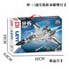 LE YI 82006 MÁY BAY CHIẾN ĐẤU J-15 bộ đồ chơi xếp lắp ráp ghép mô hình Military Army J-15 FIGHTER AIRCRAFT Quân Sự Bộ Đội 1252 khối