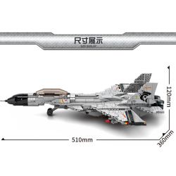 LE YI 82006 MÁY BAY CHIẾN ĐẤU J-15 bộ đồ chơi xếp lắp ráp ghép mô hình Military Army J-15 FIGHTER AIRCRAFT Quân Sự Bộ Đội 1252 khối