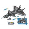 LE YI 81016 TIÊM KÍCH J-20 bộ đồ chơi xếp lắp ráp ghép mô hình Military Army J-20 FIGHTER AIRCRAFT Quân Sự Bộ Đội 618 khối