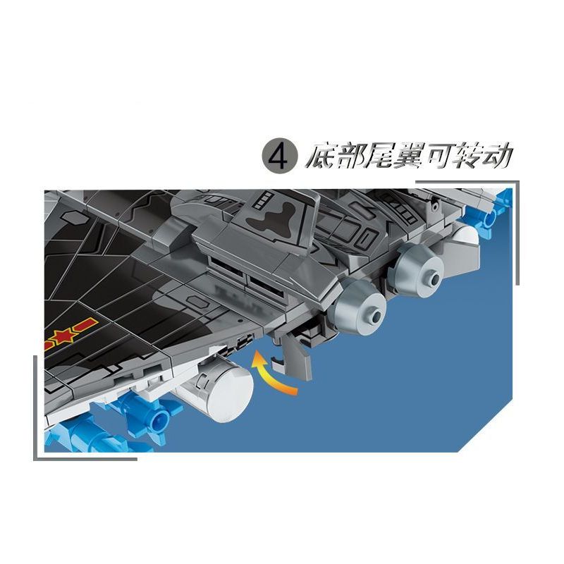 LE YI 81016 TIÊM KÍCH J-20 bộ đồ chơi xếp lắp ráp ghép mô hình Military Army J-20 FIGHTER AIRCRAFT Quân Sự Bộ Đội 618 khối