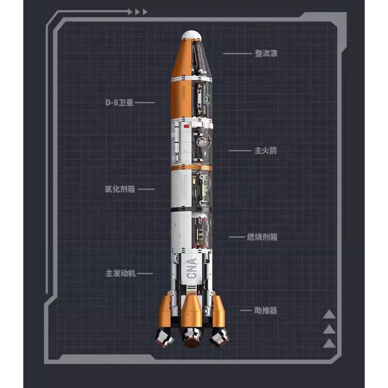 KOZOSHA D2201 2201 NGÀNH CÔNG NGHIỆP CỐT LÕI TRẠM PHÓNG TÊN LỬA bộ đồ chơi xếp lắp ráp ghép mô hình City Thành Phố 2166 khối