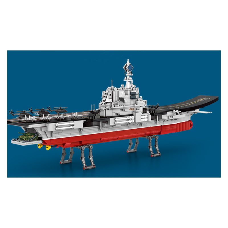 LE YI 92001 TÀU SÂN BAY SƠN ĐÔNG bộ đồ chơi xếp lắp ráp ghép mô hình Military Army Quân Sự Bộ Đội 2006 khối