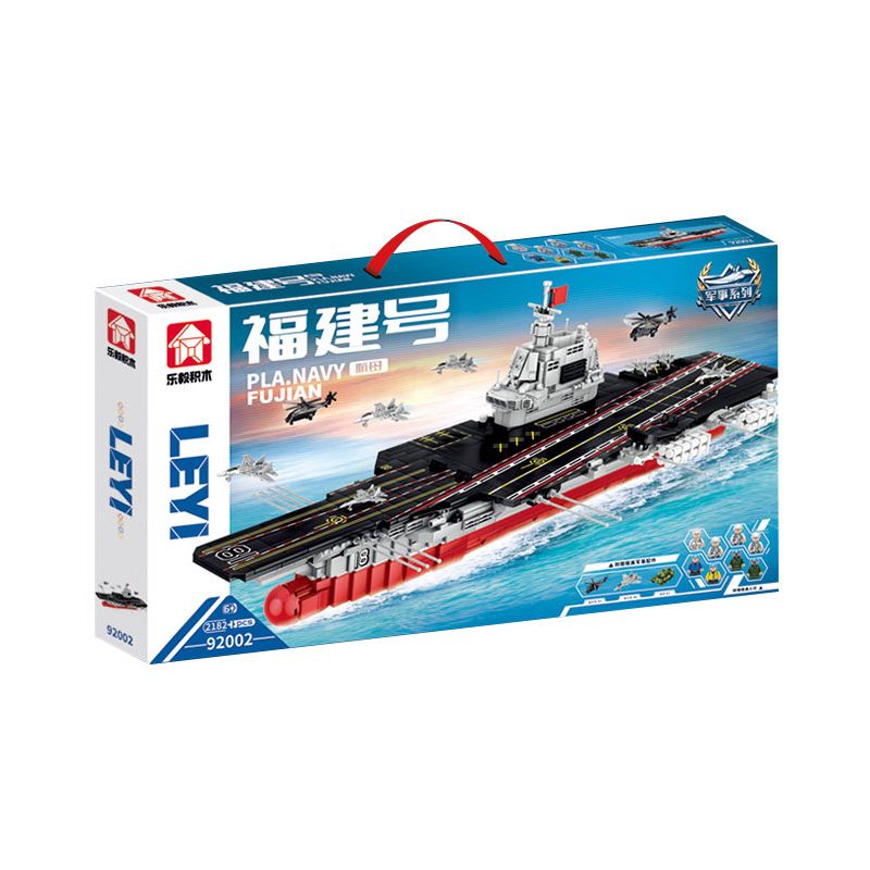 LE YI 92002 non Lego TÀU SÂN BAY PHÚC KIẾN bộ đồ chơi xếp lắp ráp ghép mô hình Military Army Quân Sự Bộ Đội 2182 khối