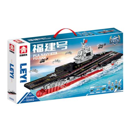 LE YI 92002 TÀU SÂN BAY PHÚC KIẾN bộ đồ chơi xếp lắp ráp ghép mô hình Military Army Quân Sự Bộ Đội 2182 khối