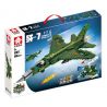 LE YI 81017 MÁY BAY CHIẾN ĐẤU PHẢN LỰC SIÊU THANH HẠNG NHẸ J-7 bộ đồ chơi xếp lắp ráp ghép mô hình Military Army J-20 LIGHT Quân Sự Bộ Đội 686 khối