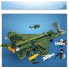 LE YI 81017 MÁY BAY CHIẾN ĐẤU PHẢN LỰC SIÊU THANH HẠNG NHẸ J-7 bộ đồ chơi xếp lắp ráp ghép mô hình Military Army J-20 LIGHT Quân Sự Bộ Đội 686 khối