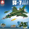 LE YI 81017 MÁY BAY CHIẾN ĐẤU PHẢN LỰC SIÊU THANH HẠNG NHẸ J-7 bộ đồ chơi xếp lắp ráp ghép mô hình Military Army J-20 LIGHT Quân Sự Bộ Đội 686 khối