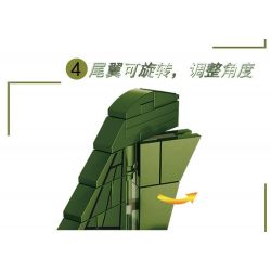 LE YI 81017 MÁY BAY CHIẾN ĐẤU PHẢN LỰC SIÊU THANH HẠNG NHẸ J-7 bộ đồ chơi xếp lắp ráp ghép mô hình Military Army J-20 LIGHT Quân Sự Bộ Đội 686 khối