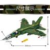 LE YI 81017 MÁY BAY CHIẾN ĐẤU PHẢN LỰC SIÊU THANH HẠNG NHẸ J-7 bộ đồ chơi xếp lắp ráp ghép mô hình Military Army J-20 LIGHT Quân Sự Bộ Đội 686 khối