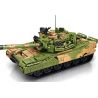 LE YI 66015 XE TĂNG CHIẾN ĐẤU CHỦ LỰC T80U bộ đồ chơi xếp lắp ráp ghép mô hình Military Army T-80U DEFENCE FOR PEACE Quân Sự Bộ Đội 1356 khối