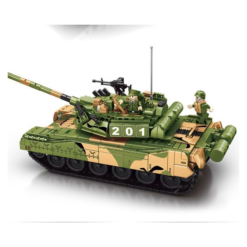 LE YI 66015 XE TĂNG CHIẾN ĐẤU CHỦ LỰC T80U bộ đồ chơi xếp lắp ráp ghép mô hình Military Army T-80U DEFENCE FOR PEACE Quân Sự Bộ Đội 1356 khối