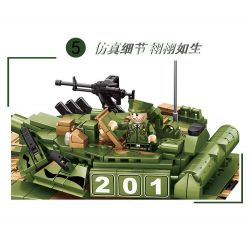 LE YI 66015 XE TĂNG CHIẾN ĐẤU CHỦ LỰC T80U bộ đồ chơi xếp lắp ráp ghép mô hình Military Army T-80U DEFENCE FOR PEACE Quân Sự Bộ Đội 1356 khối