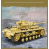 Kazi KY82062 82062 XE TĂNG PANZER III CỦA ĐỨC bộ đồ chơi xếp lắp ráp ghép mô hình Military Army NO.3 GERMAN TANK Quân Sự Bộ Đội 1543 khối