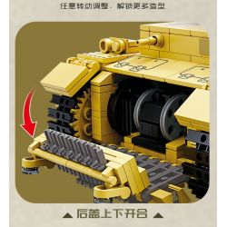 Kazi KY82062 82062 XE TĂNG PANZER III CỦA ĐỨC bộ đồ chơi xếp lắp ráp ghép mô hình Military Army NO.3 GERMAN TANK Quân Sự Bộ Đội 1543 khối