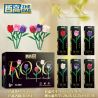 ZHEGAO 957005 HOA HỒNG bộ đồ chơi xếp lắp ráp ghép mô hình Creator Sáng Tạo