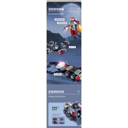 WISE BLOCK AULDEY HA390101 390101 ĐỘI THÁM HIỂM KHÔNG GIAN SÂU bộ đồ chơi xếp lắp ráp ghép mô hình 617 khối