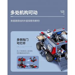 WISE BLOCK AULDEY HA390101 390101 ĐỘI THÁM HIỂM KHÔNG GIAN SÂU bộ đồ chơi xếp lắp ráp ghép mô hình 617 khối