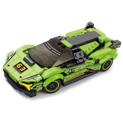 ACHKO 70050 XE ĐIỀU KHIỂN TỪ XA MÀU XANH LÁ CÂY tỷ lệ 1:20 bộ đồ chơi xếp lắp ráp ghép mô hình Racers Đua Tốc Độ 275 khối