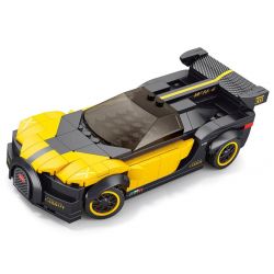 ACHKO 70052 XE ĐIỀU KHIỂN TỪ XA MÀU VÀNG tỷ lệ 1:20 bộ đồ chơi xếp lắp ráp ghép mô hình Racers Đua Tốc Độ 251 khối