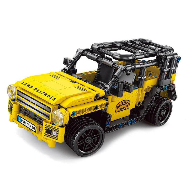 ACHKO 70016 non  CÔNG NGHỆ TÔ ĐIỀU KHIỂN TỪ XA LAND ROVER MÀU VÀNG tỷ lệ 1:16 bộ đồ chơi xếp lắp ráp ghép mô hình  Kỹ Thuật Công Nghệ Cao Mô Hình Phương Tiện 446 khối