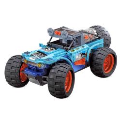 WISE BLOCK AULDEY HA389801 389801 XE ĐỊA HÌNH 2 CẦU ĐIỀU KHIỂN TỪ XA bộ đồ chơi xếp lắp ráp ghép mô hình Racers Đua Tốc Độ 432 khối