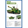 SEMBO 203166 LÍNH HẠNG TRUNG XE TĂNG ZTZ-59D bộ đồ chơi xếp lắp ráp ghép mô hình Military Army Quân Sự Bộ Đội 599 khối