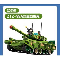 SEMBO 203167 LÍNH TRUNG QUỐC XE TĂNG CHIẾN ĐẤU CHỦ LỰC ZTZ-99A bộ đồ chơi xếp lắp ráp ghép mô hình Military Army Quân Sự Bộ Đội 627 khối