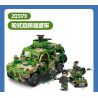 SEMBO 203179 XE TUẦN TRA BIÊN GIỚI CÓ BÁNH bộ đồ chơi xếp lắp ráp ghép mô hình Military Army Quân Sự Bộ Đội 644 khối