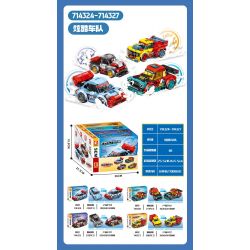 SEMBO 714324 714325 714326 714327 ĐỘI TÀU MÁT MẺ 4 MẪU bộ đồ chơi xếp lắp ráp ghép mô hình Racers Đua Tốc Độ 936 khối