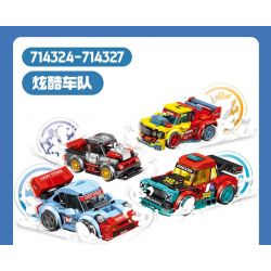 SEMBO 714324 714325 714326 714327 ĐỘI TÀU MÁT MẺ 4 MẪU bộ đồ chơi xếp lắp ráp ghép mô hình Racers Đua Tốc Độ 936 khối